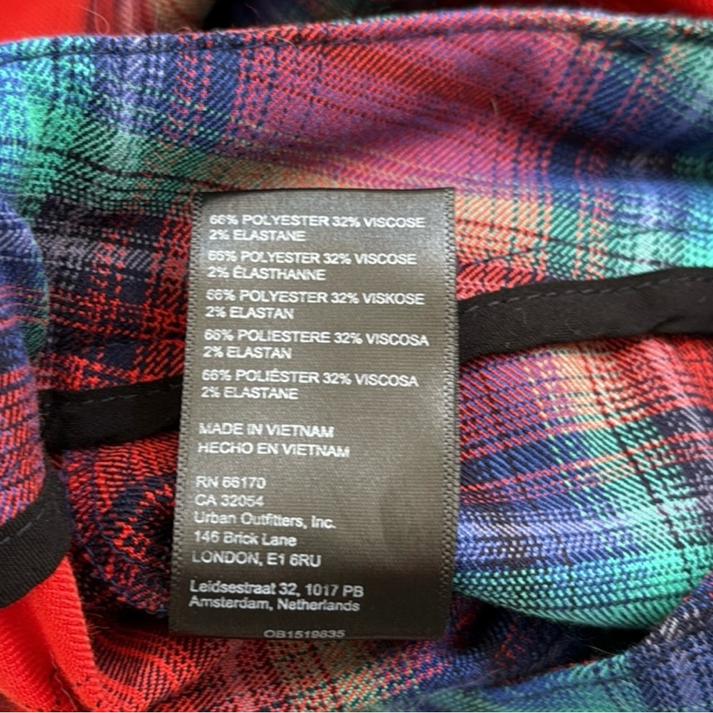 NEW | Urban Outfitters | Women’s Avril Trouser Plaid Pants Size 2 - Picture 12 of 13